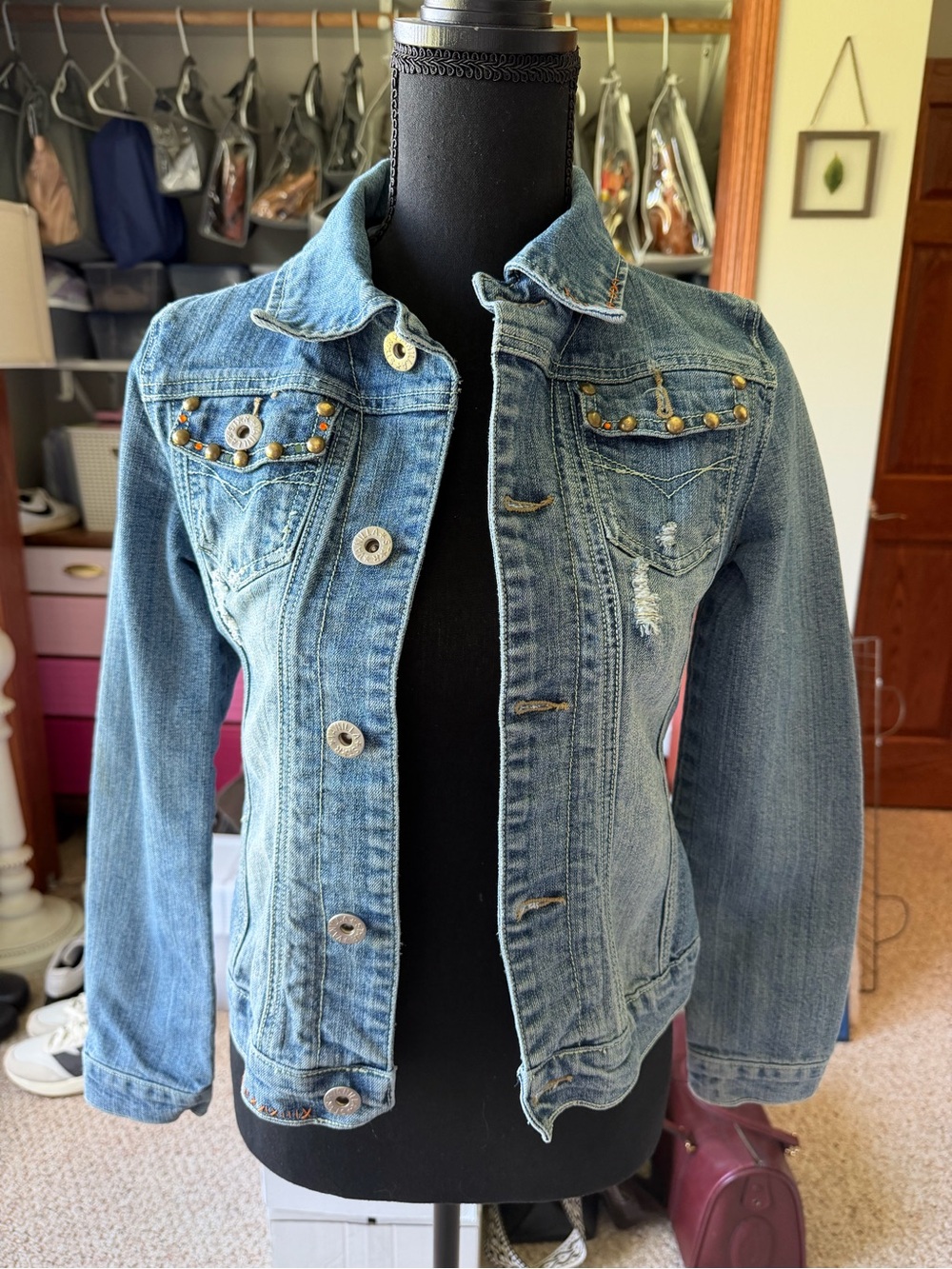 Vanilla Star Light Blue Denim Jacket girl's S
